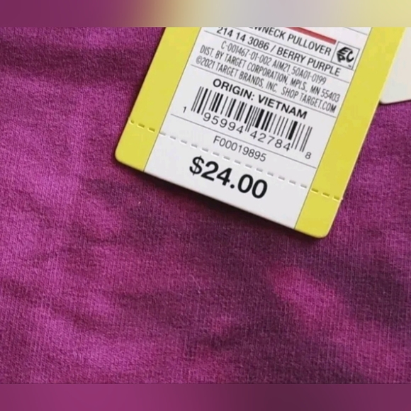 Tie-Dye Pink All in Motion Crewneck Pullover - Picture 2 of 7